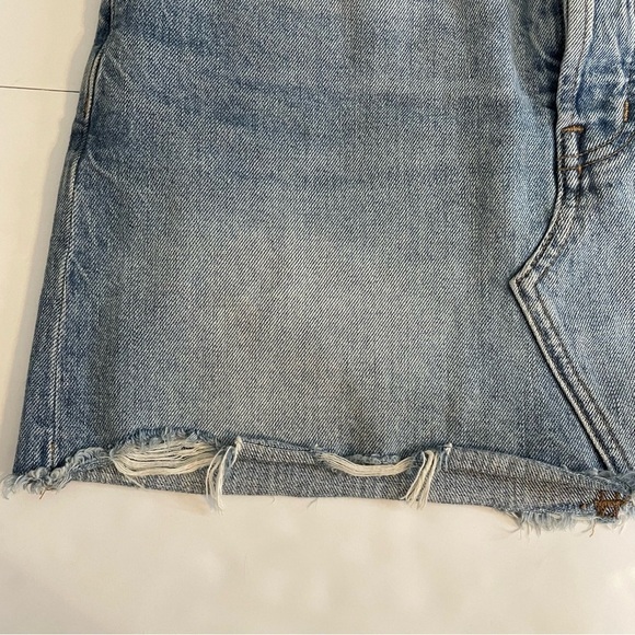 Madewell Rigid Denim Relaxed Mini Skirt in Rosehill Wash Size 26 StyleL371 - Picture 4 of 14